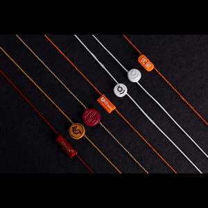 Cheap Custom HangTag Rope Polyester Product <strong>String</strong> Luxury Cloth <strong>Tags</strong> Seal <strong>String</strong> With Embossed logo Plastic Seal Hang <strong>Tag</strong> <strong>String</strong> - Product Image 4