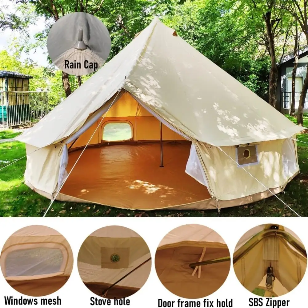 Tipi indien en toile de coton bon marché, grande tente de camping