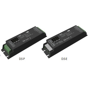 D5-<strong>E</strong> 5 Channel 4A <strong>LED</strong> DMX Addressable Controller Digital Numeric Display PWM DMX512 Decoder Control <strong>RGB</strong>+CCT <strong>Led</strong> Strip Lights