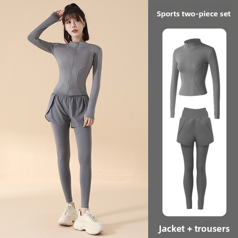 Gray Two Piece Set
