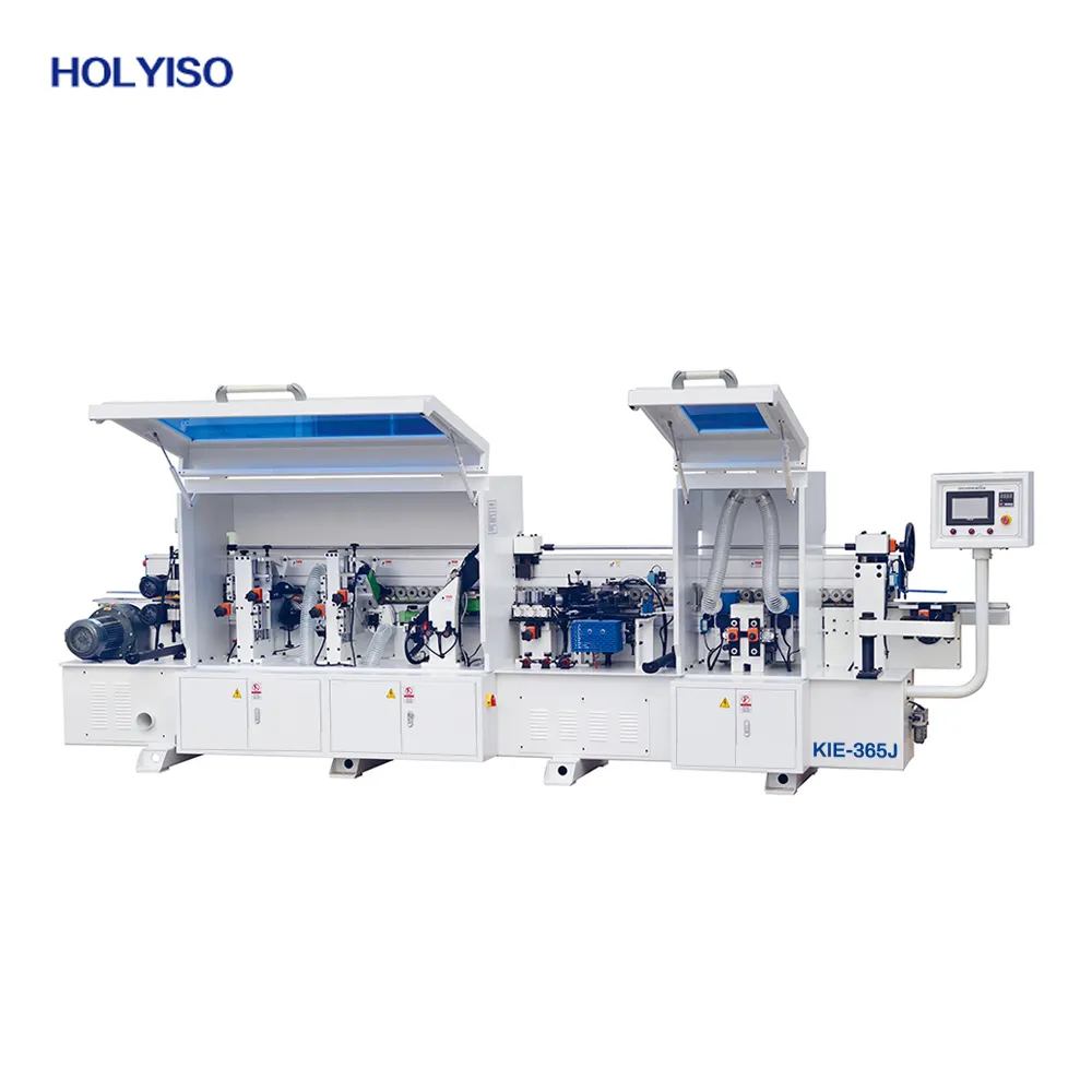 Holyiso KIE-365J Mdf Multiplex Pvs Abs Strip Rand Banding Machine Voor Meubelfabrikanten Bouw Houten Ambachten