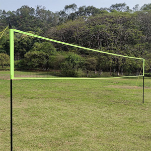 Fabrika özelleştirmek 32x3x8ft PVC kumaş badminton topları ve raketleri ile taşınabilir plaj badminton net set - Product Image 4
