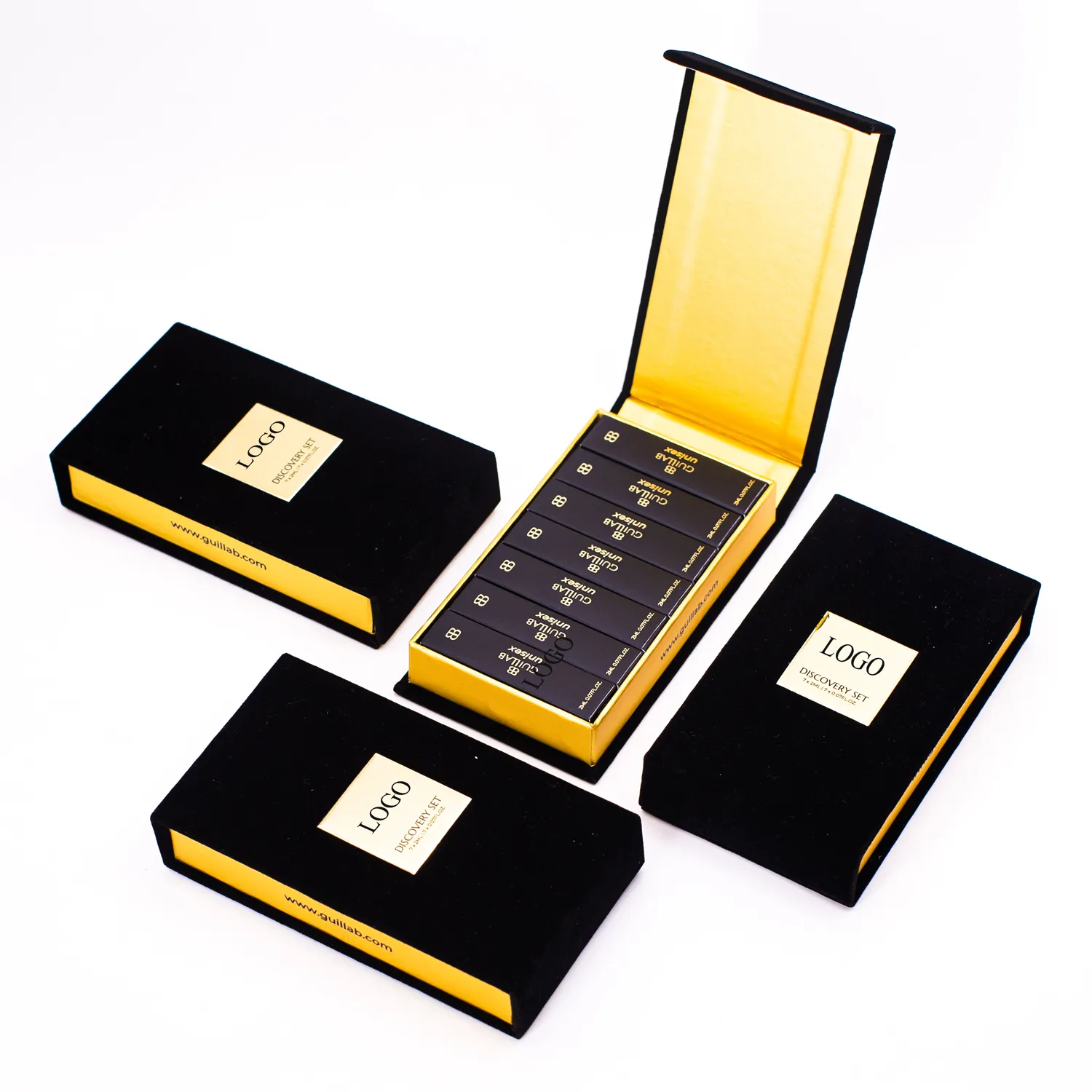 Anello per collana magnetico con profumo personalizzato oud attar in carta rigida scatola regalo di lusso in cartone personalizzabile
