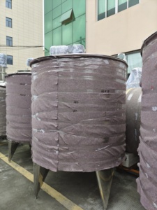 Zhejiang <strong>Food</strong> <strong>Grade</strong> Stainless Steel Heating and Cooling <strong>Mixing</strong> <strong>tank</strong> with Agitator