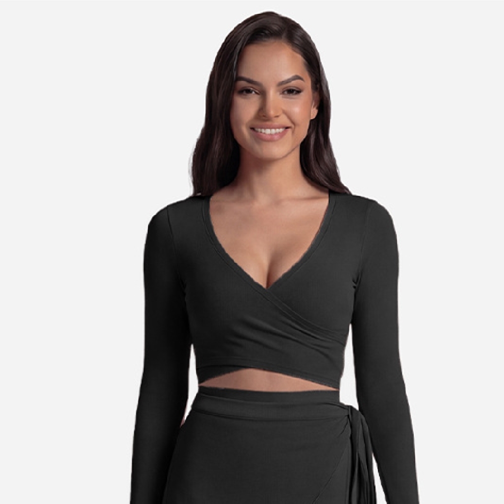 Wrapped Top - Black