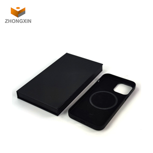 Lüks boş mat siyah kağıt karton cep telefonu kutu ambalaj kutusu telefon kılıfı için özel cep telefonu kılıfı ambalaj kutusu - Product Image 3