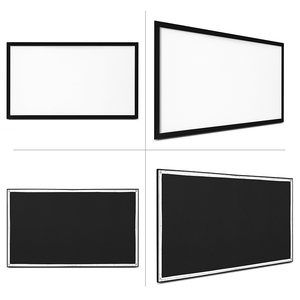 XJK-Pantalla de proyector de marco fijo de 120 pulgadas, marco de aleación de 6cm, PVC, blanco, para cine en casa, 4K, pantalla de marco fijo - Product Image 2