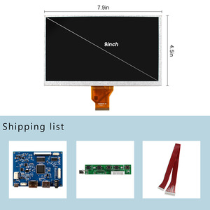 Custom <strong>Lcd</strong> <strong>Display</strong> 50Pin Ttl <strong>Lcd</strong> <strong>Display</strong> Screen 9Inch At090Tn10 800X480 <strong>Lcd</strong> Advertising <strong>Display</strong>, Vga Av Usb Control Board - Product Image 6