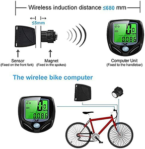 FERTS 15 <strong>Functions</strong> 1.8'' Screen Wired / <strong>Wireless</strong> Waterproof IPX-44 <strong>Cycling</strong> <strong>Computer</strong> Bicycle Metre Stopwatch - Product Image 4