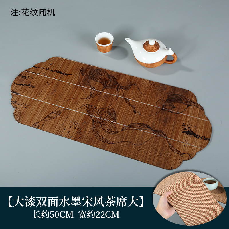 Double-sided ink painting style Song Dynasty tea ceremony, large size