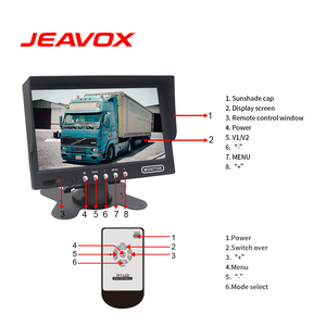 7 Inch AHD PAL NTSC In-Vehicle <strong>Monitor</strong> 1024*RGB*600 IPS Color LCD Panel <strong>2</strong>-<strong>Way</strong> HD Car Camera Video Signal <strong>Input</strong> Support OEM&amp;ODM - Product Image 6
