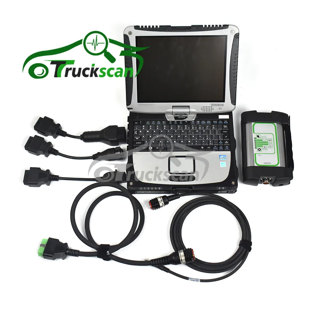 V2.8 Ptt Techtool สำหรับ Volvo Vcads Pro สำหรับ Volvo Vocom 88890300รถบรรทุกรถขุด EUR6 FH/FM เครื่องมือวินิจฉัย + CF31แล็ปท็อป