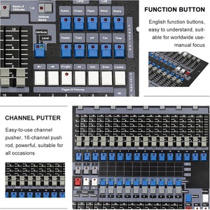 DMX Console Dj Controller a canale 1024 Controller luce scenica fendinebbia Console Mixer Board - Product Image 5