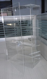 Phổ biến thời trang chất lượng cao pha lê Wall Mount Acrylic Violin/gitar lưu trữ Trường hợp với khóa và thép không gỉ linker - Product Image 6