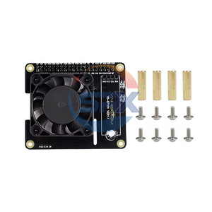 Raspberry Pi Intelligent Personal Steward 4B/3B + Ventilador de refrigeración Control de temperatura Placa de expansión Carcasa RGB Monitor en tiempo real