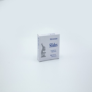 Laboratory Use Economy 50Pcs/65Pcs/72Pcs Per Box Polished Edges <strong>Plain</strong> <strong>Microscope</strong> Glass <strong>Slide</strong> Cover Slip - Product Image 4