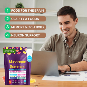 Nhãn hiệu riêng tất cả trong 1 Hữu Cơ nấm Gummies Reishi Đông Trùng Hạ Thảo sư tử bờm nấm Booster Bộ nhớ nootropic não bổ sung - Product Image 4