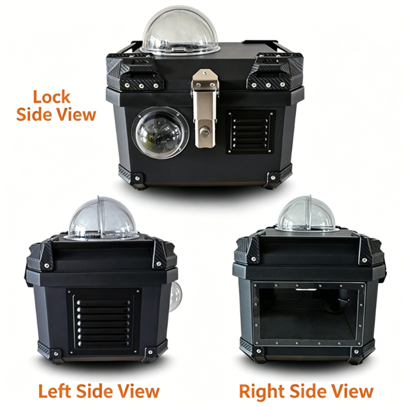 45 Black Tail Box with Square Observation Window