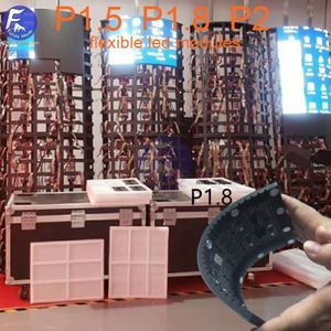 Video Wall curvo visualizza il modulo flessibile dei pannelli della scheda dello schermo del Display a Led P1 P1.5 P1.8 P3 rgb video display modulo led - Product Image 6