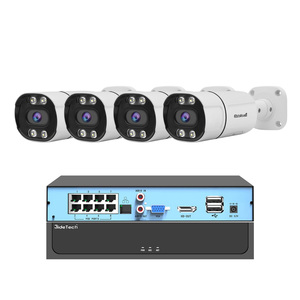 JideTech H265 4K sistema di telecamere di sicurezza 4 canali sistema di sorveglianza telecamera di sicurezza sistema telecamere di sorveglianza Ip telecamere - Product Image 1
