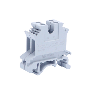 Conector rápido de fábrica Bloque de terminales de carril DIN doble UK2.5B Bloque de terminales de resorte enchufable - Product Image 2