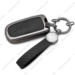 DM Carbon Fiber Car <strong>Key</strong> Cover Model for Jeep Chrysler 3 4 5 Buttons Cherokee <strong>Key</strong> Bag Car <strong>Key</strong> Case Holder Accessory Pouch Wallet - Product Image 5