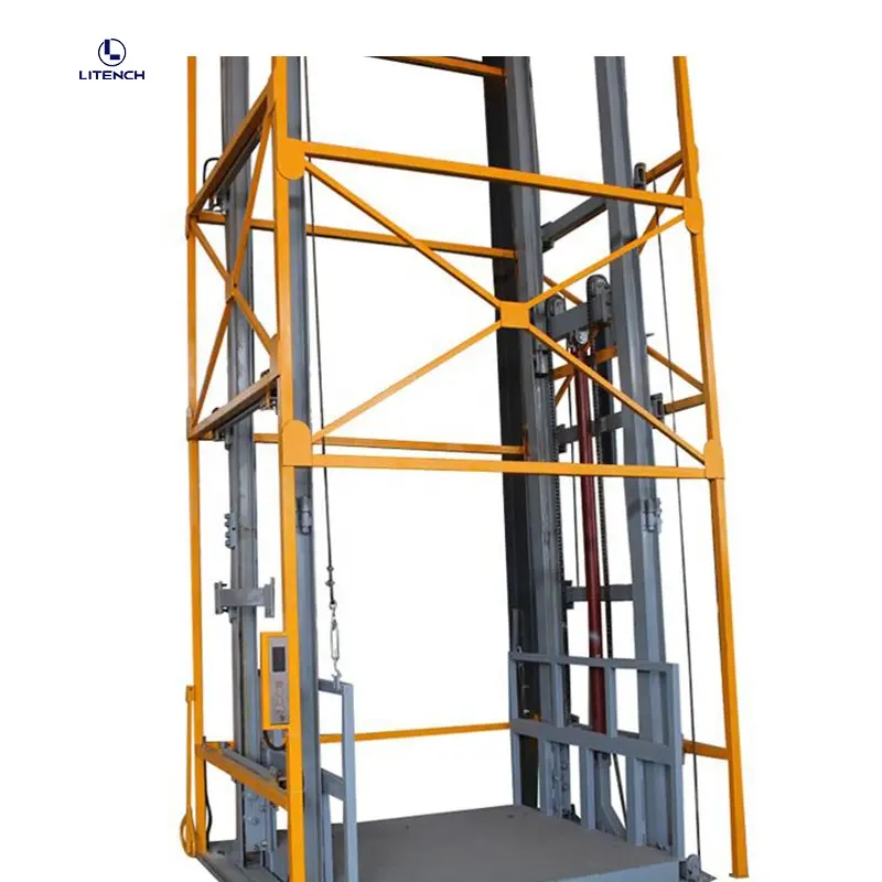 Подгонянная высота 1-5 тонн грузовой лифт платформа подъемник гидравлический Небольшой склад грузовой лифт цена
