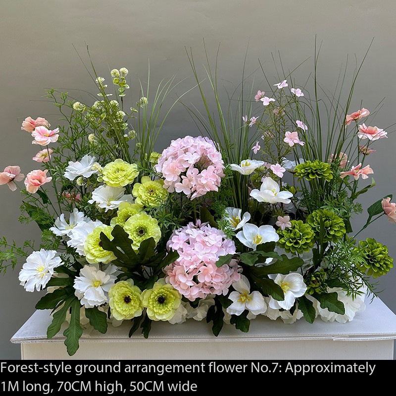 7Dépôt d'ensemble de paysage de plantes artificielles