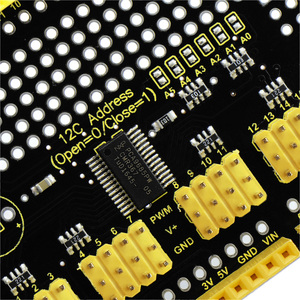Scudo di azionamento del servomotore a 16 canali per Arduino UNO per Arduino LEONARDO