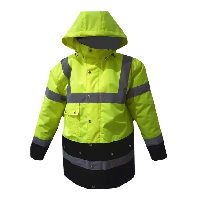 Conjuntos DE SEGURIDAD reflectantes de alta visibilidad, chaqueta y pantalones fluorescentes, uniforme de trabajo cortavientos, mono de trabajo