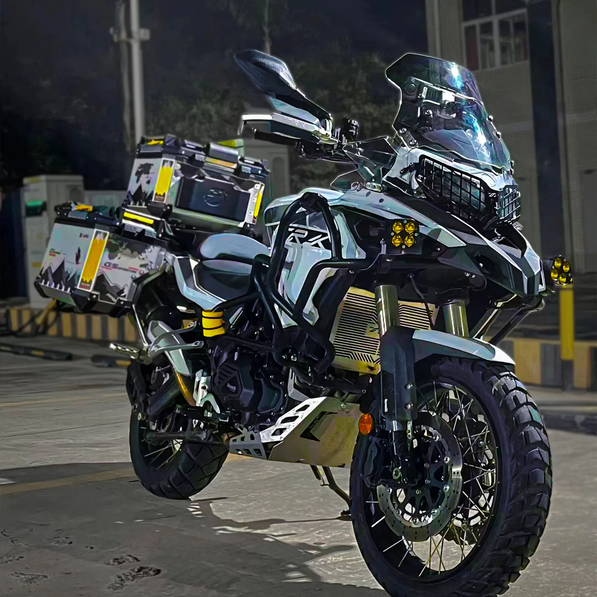 دراجة نارية جديدة للبالغين تدعم الوقود كبيرة رياضية وتتميز بحجم كبير ودفع بدواسة تعمل بالوقود بقوة 500 سي سي موديل Adv ECU-bosch إصدار عام 2024