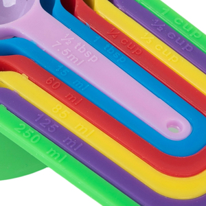 Bộ thìa đo sáng tạo 6 chiếc nhiều màu sắc, dụng cụ nhà bếp, chất liệu nhựa cấp thực phẩm, bộ thìa đo tự làm - Product Image 5