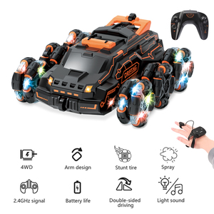 2.4G Full <strong>Function</strong> Radio Control <strong>Rc</strong> Stunt <strong>Car</strong> Toys Hand Controlled Gesture Six-Wheeled Toy <strong>Car</strong> - Product Image 2