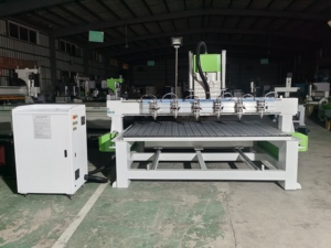 Alta eficiencia China Multi Head Rotary 4 Axis 3D Wood Cnc Router Machine 6 Heads Carpintería Cnc Router - Product Image 3