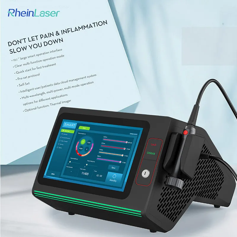 Thérapie physique laser de haut niveau Smart Ice Class IV 808nm 915nm 980nm pour la cicatrisation des plaies et les douleurs au poignet