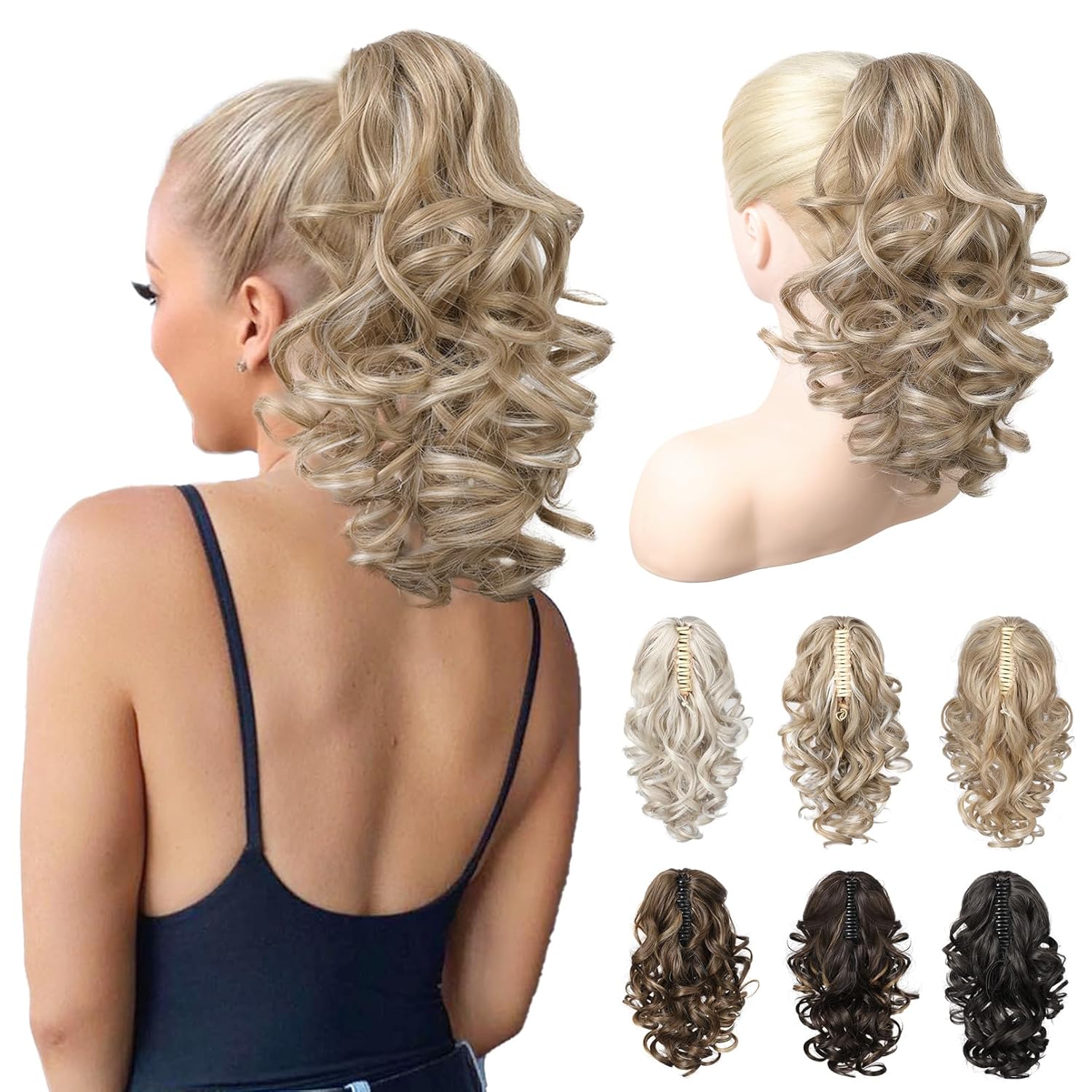 Dark ash blonde with highlights