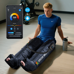 Portable Air <strong>Compression</strong> <strong>Leg</strong> Wraps Boots Pressotherapy Lymphatic Massager for Improved Circulation and Muscle Recovery - Product Image 1