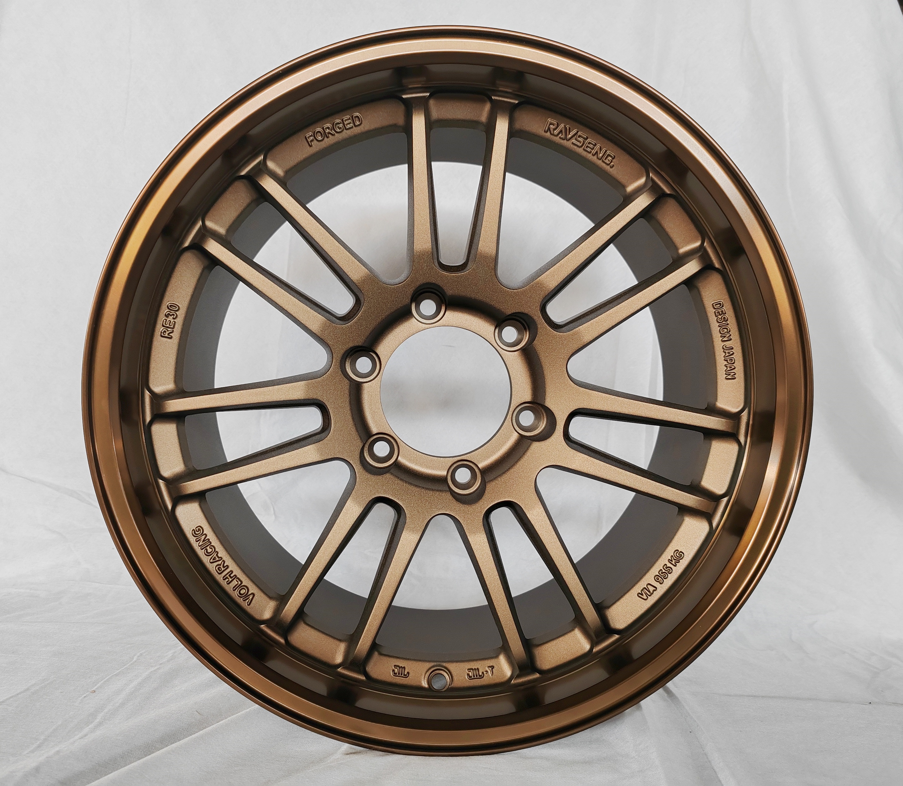 Sandblasted bronze finish-bronze rim