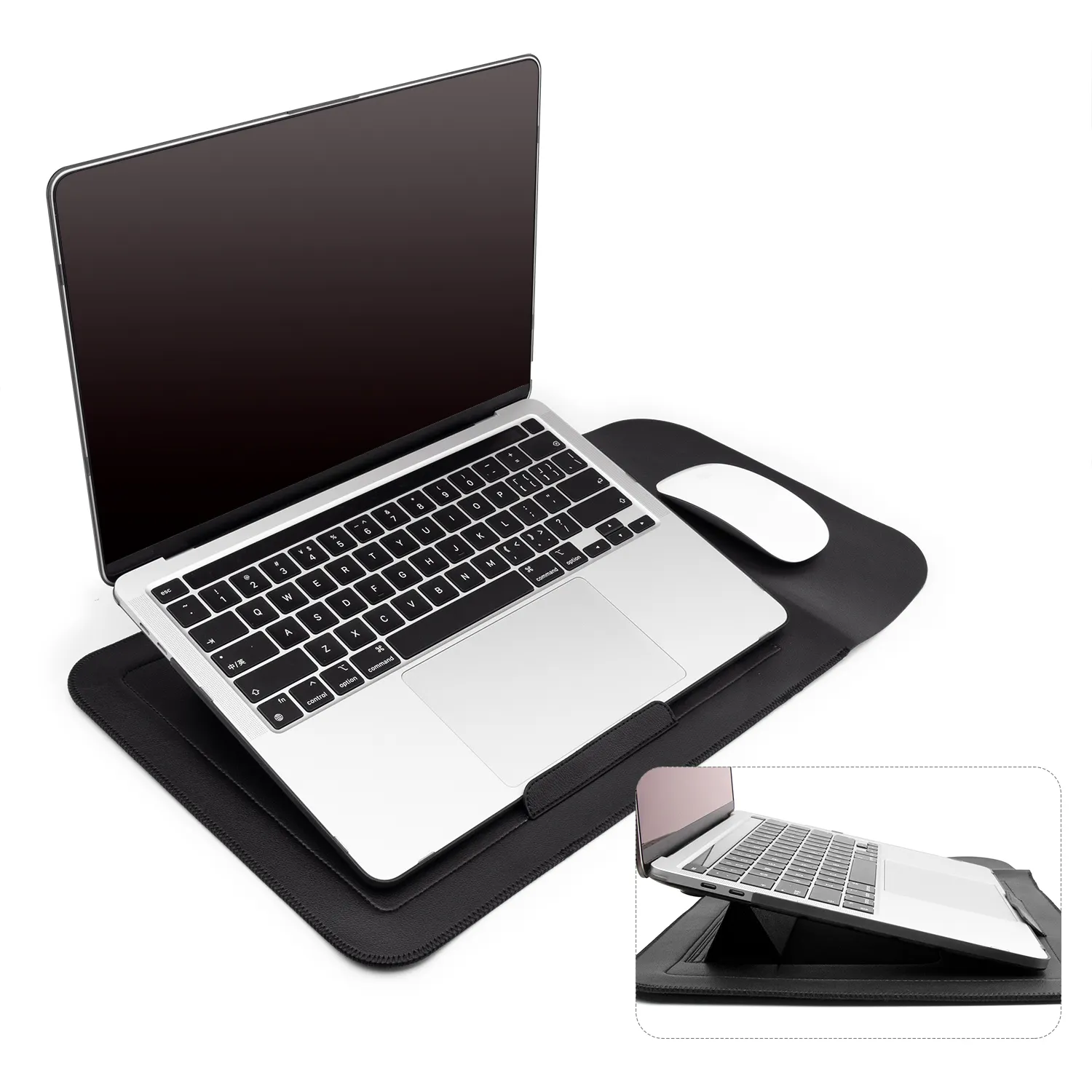 Sarung Laptop Kulit PU MacBook Air 13 Inci, Casing Aksesori Ultra-tipis MacBook Pro