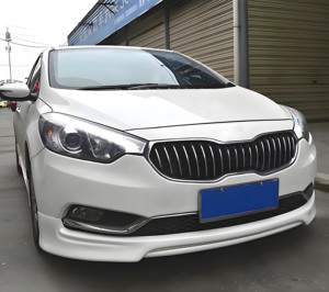 車体システムプラスチック製フロントバンパーリップキットKIA K3 2011-2013ワイドボディアップグレードけん引ヒッチカット - Product Image 5
