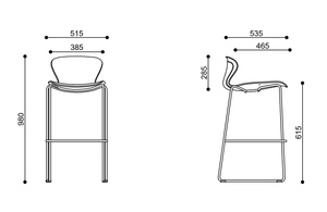Pháp cao ghế thoải mái bọc PP chất liệu quầy <span class=keywords><strong>bar</strong></span> phân lớp ghế cho phòng đồ nội thất nhà - Product Image 4