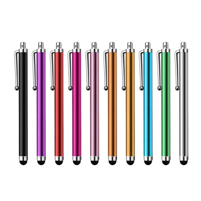 Metal Tablet Pen With Pen Clip Stylus Pen Touch Screen For Tablet PC for iPhone iPad Capacitive Stylus Pencil