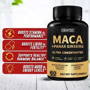 Hot-selling Maca Man Power Plus capsules, Maca Koreaanse rode ginseng extract capsules, Maca wortel capsules, penisvergroting. - Product Image 3
