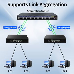 Conmutador de 10G, conmutador de red gestionado por Web de 5 puertos, conmutador Ethernet de laboratorio doméstico gestionado inteligente de 10000Mbps, cliente LACP/VLAN/DHCP - Product Image 5
