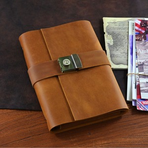 Premium Hardcover <strong>Notepad</strong> Custom Inner Pages <strong>Notebook</strong> Personalised Leather Diary <strong>With</strong> <strong>Lock</strong> - Product Image 4