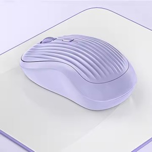 Logo personalizzato 2.4G BT Wireless RGB luce Mouse 1600DPI Mouse ottico 3D Mini stile ricaricabile accessori per Computer - Product Image 3