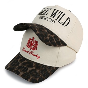 Oem tùy chỉnh chất lượng cao hip hop phong cách hat bán buôn hai giai điệu cong vành Cheetah <span class=keywords><strong>Leopard</strong></span> Mũ bóng chày - Product Image 4