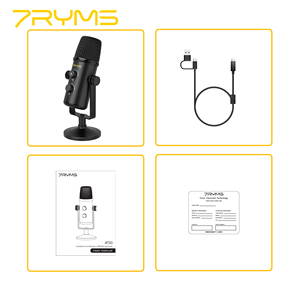7 Ryms AT20カーディオイドコンデンサーUSBマイクデジタル出力 (コンピューターおよび電話用) - Product Image 6
