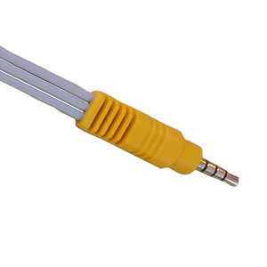 3.5毫米音频电缆AV Lotus <span class=keywords><strong>RCA</strong></span>适配器有线电视3合1音频和视频线