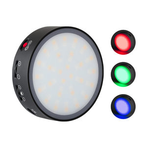 Yaratıcı Video kamera ışık RGB fotoğraf ışık App kontrolü ile, tam renkli yuvarlak taşınabilir ışık kamera çekim için YouTube - Product Image 1